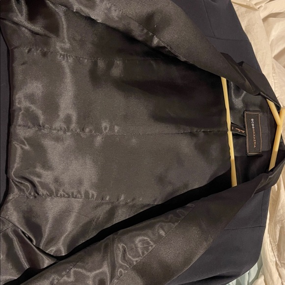 BCBG MaxAzaria Black Jacket with Cream Trim - Picture 6 of 8